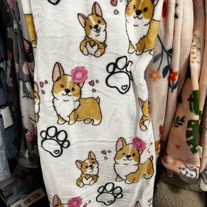 NEW SWEETEST Corgi Print SOFT Throw Blanket